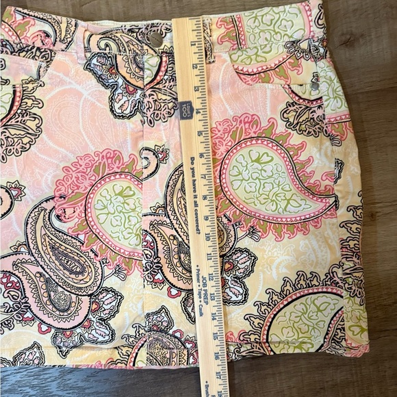 Croft & Barrow Paisley Women's Skort Size 8 - Picture 11 of 12